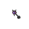 Titanium Steel Allmatch Geometric Heart Bow Star Electroplated Earring Jewelry