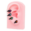 Titanium Steel Allmatch Geometric Heart Bow Star Electroplated Earring Jewelry