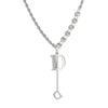 Titanium Steel And Alloy Dshaped Pendant Necklace With Diamonds And Hemp Rope Chain For Women Highend Cool Style With Letters Numbers Text