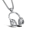 Titanium Steel And Alloy Men's Column Design Hiphop Necklace With Electroplated Animal And Zodiac Pendant And Pearl Chain