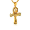 Titanium Steel And Alloy Men's Column Design Hiphop Necklace With Electroplated Animal And Zodiac Pendant And Pearl Chain