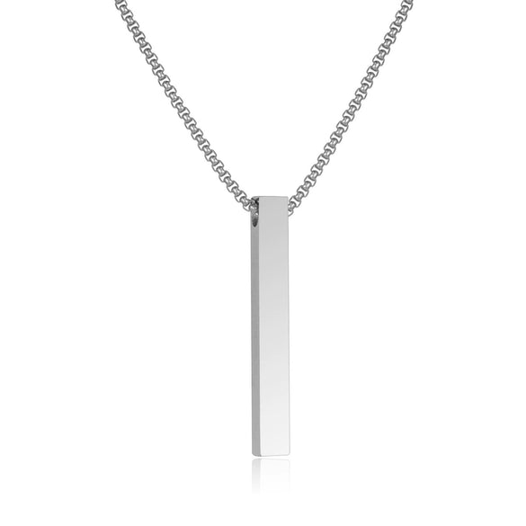 Titanium Steel And Alloy Men's Column Design Hiphop Necklace With Electroplated Animal And Zodiac Pendant And Pearl Chain
