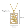 Titanium Steel And Copper Geometric Simple Lucky Necklace With Real Gold Microinlaid And Electroplating For Unisex