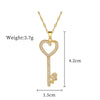 Titanium Steel And Copper Geometric Simple Lucky Necklace With Real Gold Microinlaid And Electroplating For Unisex