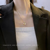 Titanium Steel And Copper Gourd Money Bag Pendant Necklace For Women With Electroplating Design