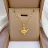 Titanium Steel And Copper Microencrusted Diamond Geometric Cartoon Style Unisex Necklace