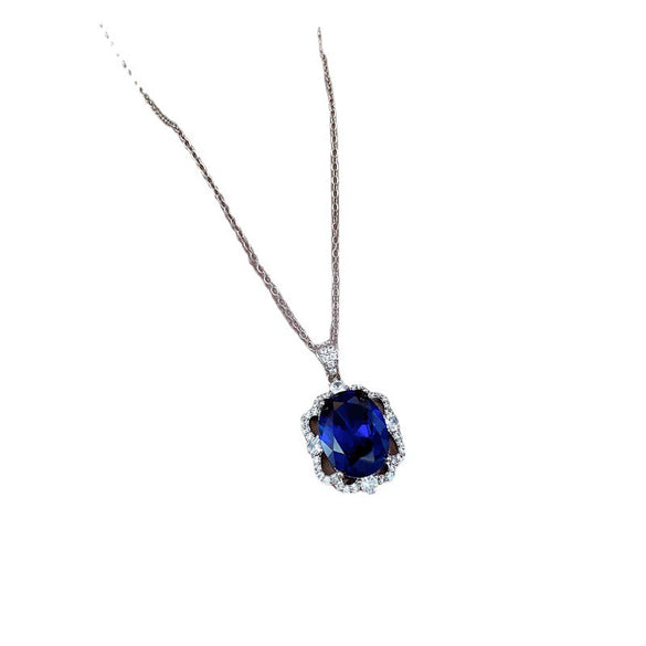 Titanium Steel And Copper Microencrusted Diamond Geometric Cartoon Style Unisex Necklace