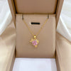 Titanium Steel And Copper Microencrusted Diamond Geometric Cartoon Style Unisex Necklace