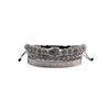 Titanium Steel And Copper Roman Letter Twist Open Bracelet Set With Crown Woven Design Electroplated Fashion Jewelry For Unisex