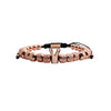 Titanium Steel And Copper Roman Letter Twist Open Bracelet Set With Crown Woven Design Electroplated Fashion Jewelry For Unisex