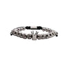 Titanium Steel And Copper Roman Letter Twist Open Bracelet Set With Crown Woven Design Electroplated Fashion Jewelry For Unisex