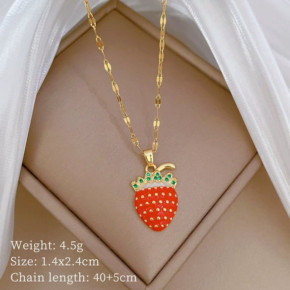 Titanium Steel And Copper Unisex Geometric Heavy Industry Necklace With Microinlaid Real Gold Plating And Diamond Design