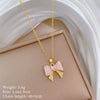 Titanium Steel And Copper Women's Geometric Style Planet Starry Sky Diamond Microinlay Necklace