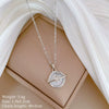 Titanium Steel And Copper Women's Geometric Style Planet Starry Sky Diamond Microinlay Necklace