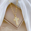 Titanium Steel And Copper Women's Geometric Style Planet Starry Sky Diamond Microinlay Necklace