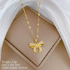 Titanium Steel And Copper Women's Geometric Style Planet Starry Sky Diamond Microinlay Necklace