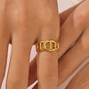 Titanium Steel And Stainless Steel Animal Zodiac Pig Nose Ring For Ladies With 18K Gold Plated Electroplating