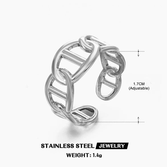Titanium Steel And Stainless Steel Animal Zodiac Pig Nose Ring For Ladies With 18K Gold Plated Electroplating