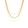 Titanium Steel And Stainless Steel Blade Chain Necklace Geometric Style Electroplating For Women
