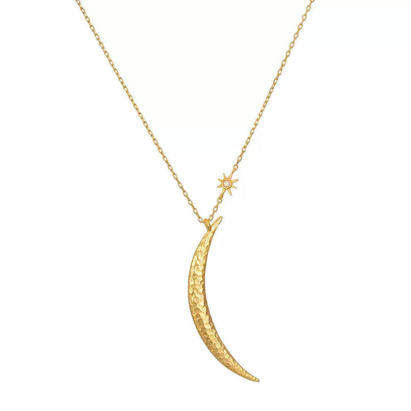 Titanium Steel And Stainless Steel Electroplated Geometric Snake Necklace For Women