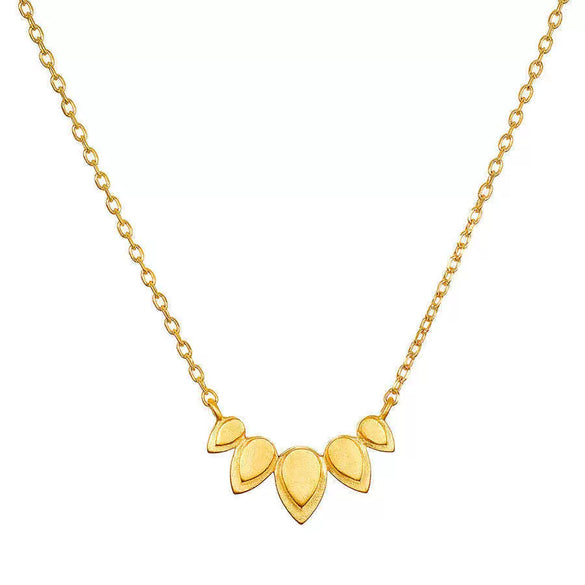 Titanium Steel And Stainless Steel Electroplated Geometric Snake Necklace For Women