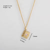 Titanium Steel And Stainless Steel Geometric Butterfly Pendant With O Shaped Chain Electroplated And Color Preserved