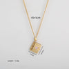 Titanium Steel And Stainless Steel Geometric Butterfly Pendant With O Shaped Chain Electroplated And Color Preserved