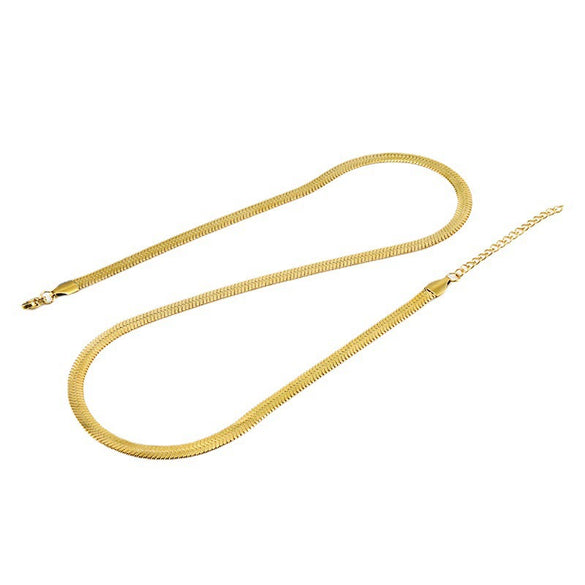 316L Stainless Steel And 316L Stainless Steel Geometric Hip Hop Blade Chain Clavicle Necklace With Electroplating