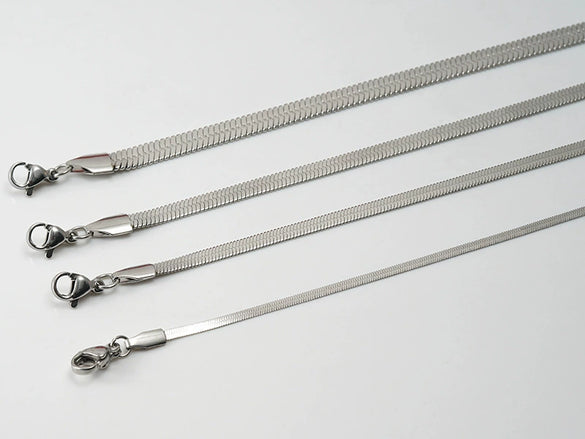 316L Stainless Steel And 316L Stainless Steel Geometric Hip Hop Blade Chain Clavicle Necklace With Electroplating