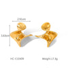 Titanium Steel And Stainless Steel Geometric Love Butterfly Heart Animals Zodiac Electroplated Women's Earrings