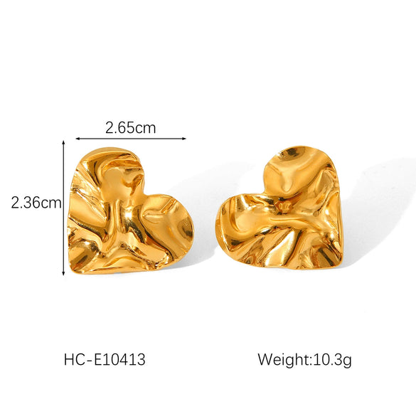 Titanium Steel And Stainless Steel Geometric Love Butterfly Heart Animals Zodiac Electroplated Women's Earrings