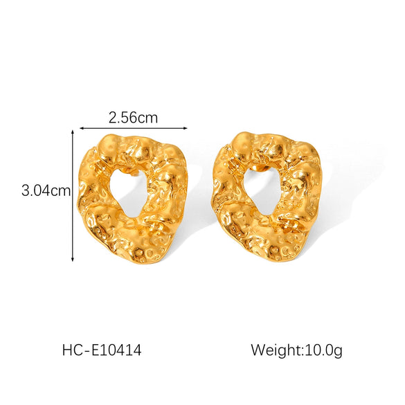 Titanium Steel And Stainless Steel Geometric Love Butterfly Heart Animals Zodiac Electroplated Women's Earrings