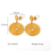 Titanium Steel And Stainless Steel Geometric Love Butterfly Heart Animals Zodiac Electroplated Women's Earrings
