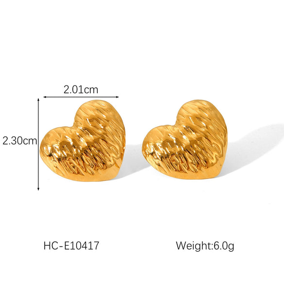Titanium Steel And Stainless Steel Geometric Love Butterfly Heart Animals Zodiac Electroplated Women's Earrings