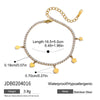 Titanium Steel And Stainless Steel Geometric Women's Necklace And Bracelet With Electroplating