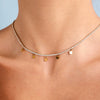 Titanium Steel And Stainless Steel Geometric Women's Necklace And Bracelet With Electroplating