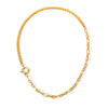 Titanium Steel And Stainless Steel Ins Style Geometric Clavicle Chain Necklace With 18K Goldplated Electroplating