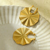 Titanium Steel And Stainless Steel Spider Web Shape Electroplated Women's Earrings Highend Design