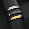 Titanium Steel And Stainless Steel Unisex Simple Geometric Sporty Buckle Bracelet With Electroplating