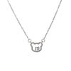 Titanium Steel Animal Zodiac Diamond Women's O Chain Collarbone Necklace