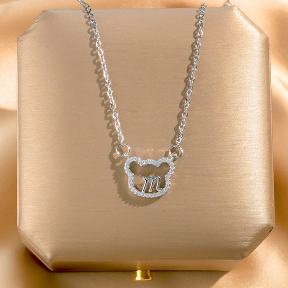 Titanium Steel Animal Zodiac Diamond Women's O Chain Collarbone Necklace