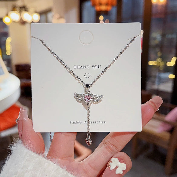 Titanium Steel Animal Zodiac Micro Inlay Rotating Rabbit Necklace Pendant For Women