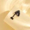 Titanium Steel Animal Zodiac Microinlaid Zircon Oil Drop Screw Ear Nail Jewelry With Electroplating