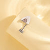 Titanium Steel Animal Zodiac Microinlaid Zircon Oil Drop Screw Ear Nail Jewelry With Electroplating