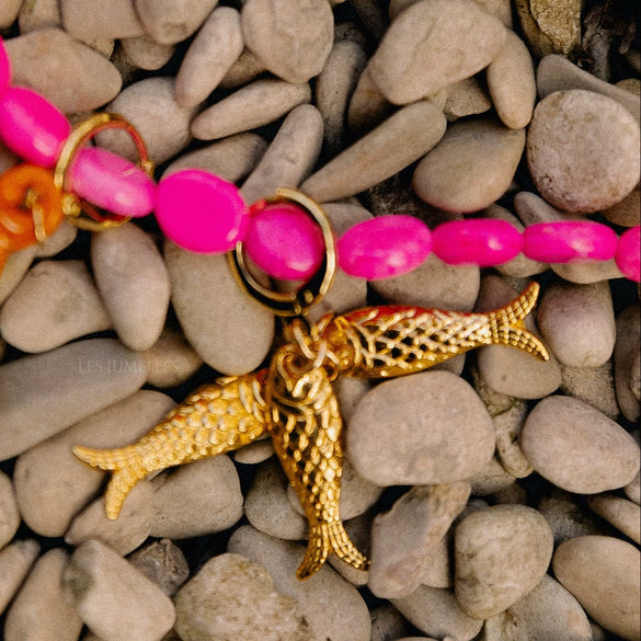 Titanium Steel Animal Zodiac Pendant Necklace With Ball Chain And Electroplating Design