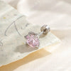 Titanium Steel Animal Zodiac Zirconia Couple's Screw Earring