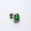 Titanium Steel Animal Zodiac Zirconia Couple's Screw Earring