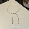 Titanium Steel Anklet Gold Plated With Artificial And Semiprecious Stones Letters Numbers Text Women's Jewelry