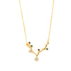 Titanium Steel Antler Clavicle Necklace For Women Fashion Elegant 18K Gold Plated