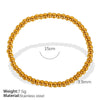 316L Stainless Steel Ball Bracelet Minimalist Style Electroplated Jewelry For Ladies